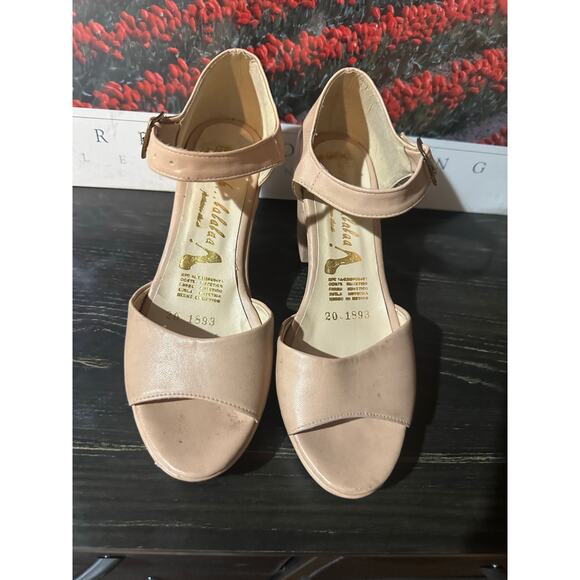 Ooh La La Platform open toe leather Open Toe heels size 6 - Picture 4 of 7